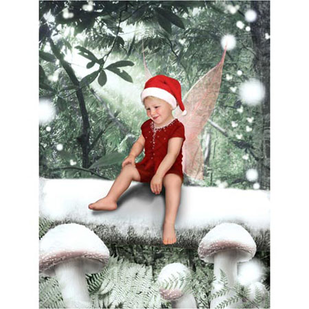 PW-elf-snow-forest-Sprookjesfoto: Uw kind als elfje op de foto!