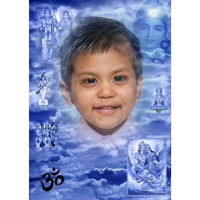 special-000b-De foto van uw kind met een speciaal kader: Speciaal gemaakt voor Hindoe-onderwijs
